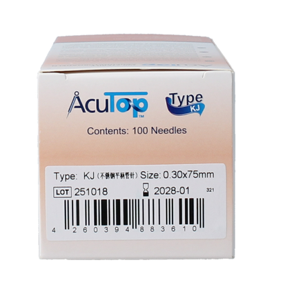 AcuTop KJ-T dry needle naald 0.30 x 75mm 100 Stuks