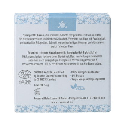 Rosenrot Solid shampoo coconut 60.00 Gram
