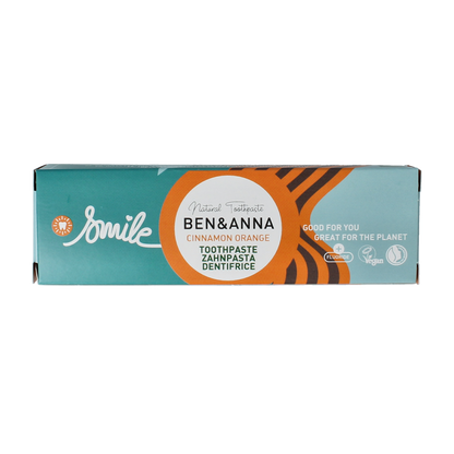 Ben & Anna Toothpaste smile cinnamon orange 75 Milliliter
