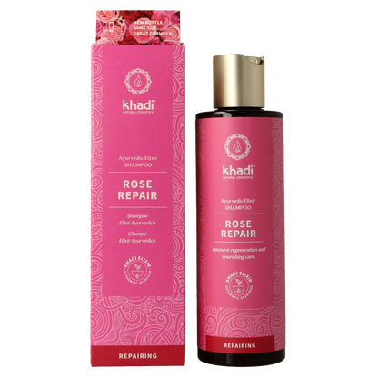 Khadi Ayurvedisch elixer shampoo rose repair 200 Milliliter