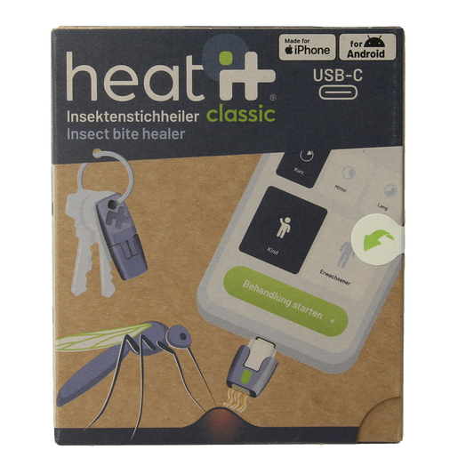 Heat-it Insect bite healer classic USB-C 1.00 Stuks