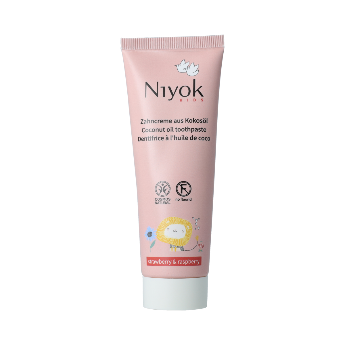 Niyok tandpasta kids strawberry&raspberry 75.00 Milliliter
