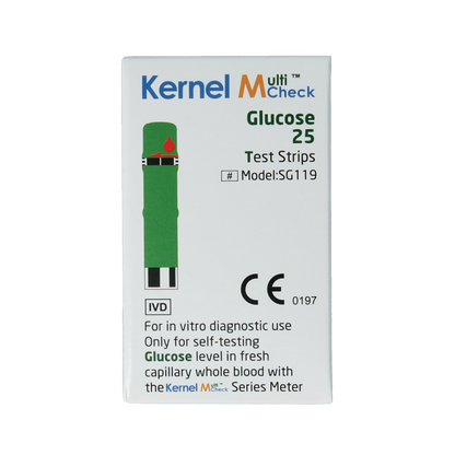 Testjezelf.nu Multicheck glucose teststrips 25.00 Stuks