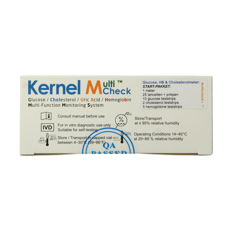 Testjezelf.nu Multicheck plus meter HB Glucose Cholesterol 1 Stuks