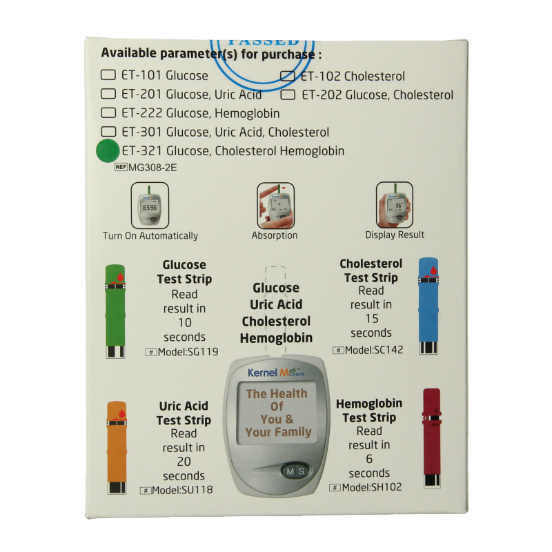 Testjezelf.nu Multicheck plus meter HB Glucose Cholesterol 1 Stuks