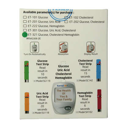 Testjezelf.nu Multicheck plus meter HB Glucose Cholesterol 1 Stuks