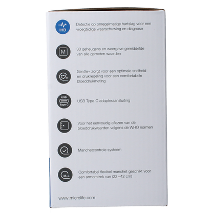 Microlife BPB1 Bloeddrukmeter standaard 1.00 Stuks
