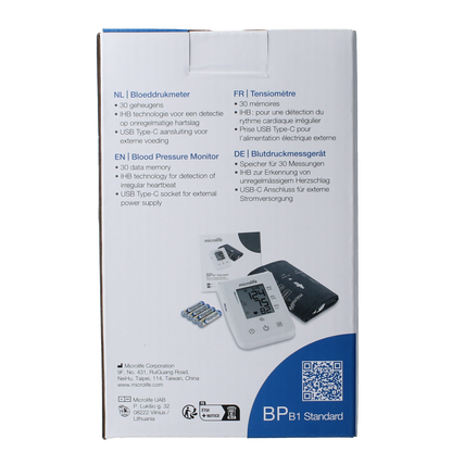 Microlife BPB1 Bloeddrukmeter standaard 1.00 Stuks
