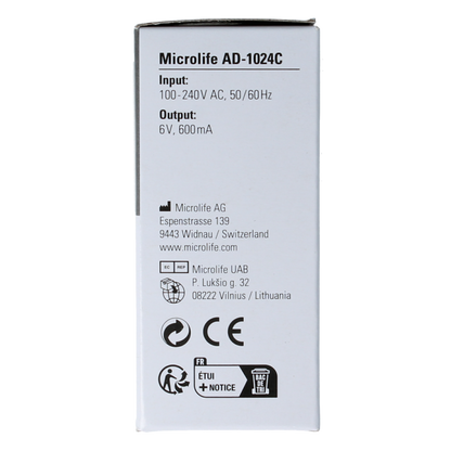 Microlife MIC Z977013-0-adapter AD-1024C 1 Stuks