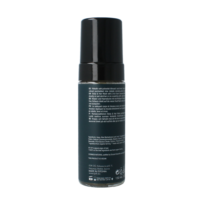Joik Organics Men body & hair wash 150 Milliliter