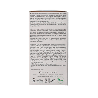 Joik Organics Re-boost collagen face & neck night treatment 50 Milliliter
