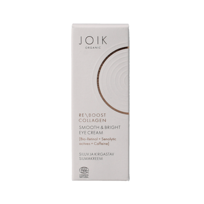 Joik Organics Re-boost collagen eye cream smooth & bright 15 Milliliter