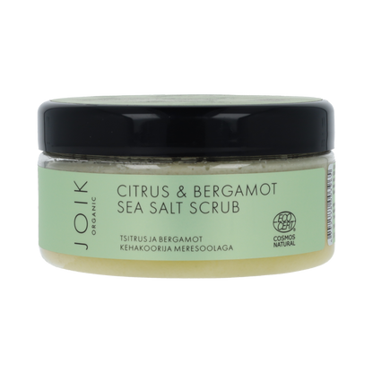Joik Organics Citrus & bergamot sea salt scrub organic vegan 240.00 Gram