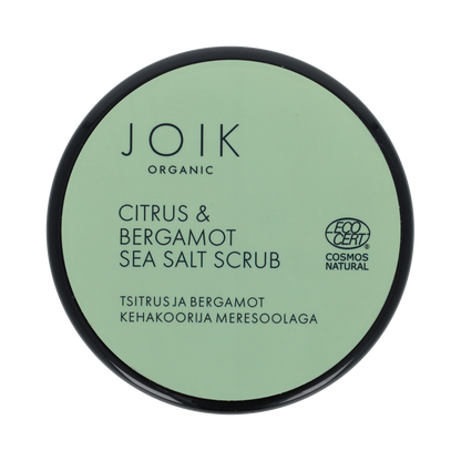 Joik Organics Citrus & bergamot sea salt scrub organic vegan 240.00 Gram