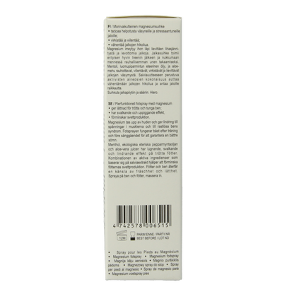 Joik Organics Organic foot spray magnesium 50 Milliliter