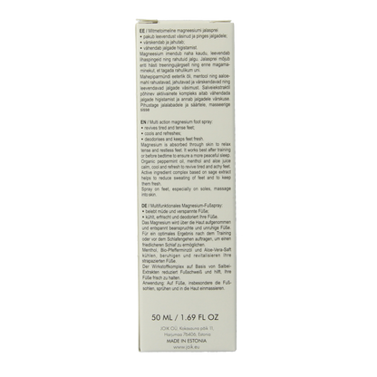 Joik Organics Organic foot spray magnesium 50 Milliliter