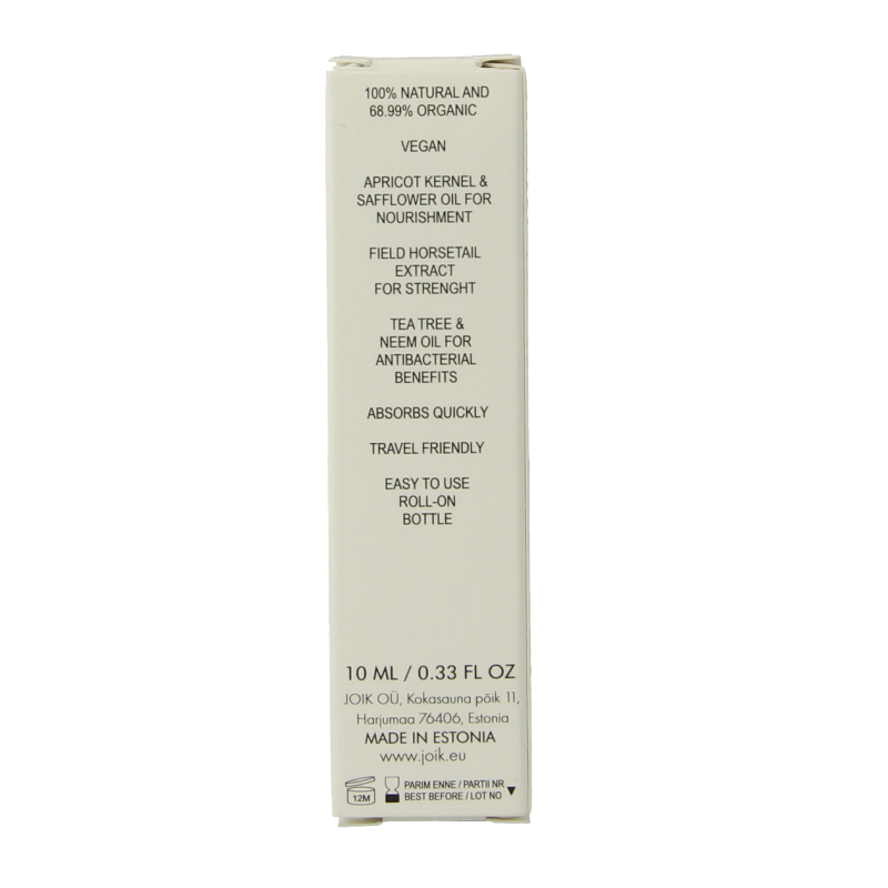Joik Organics Organic nail & cuticle moisturizing oil 10 Milliliter
