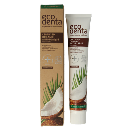 Ecodenta Tandpasta organic anti tandplak 75 Milliliter