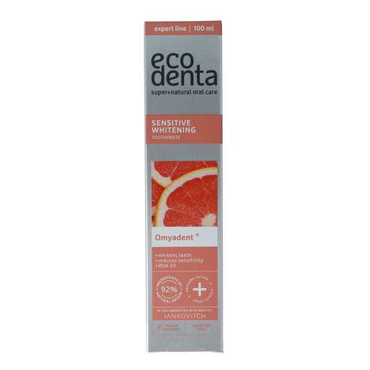 Ecodenta Tandpasta sensitive whitening expert line 100.00 Milliliter