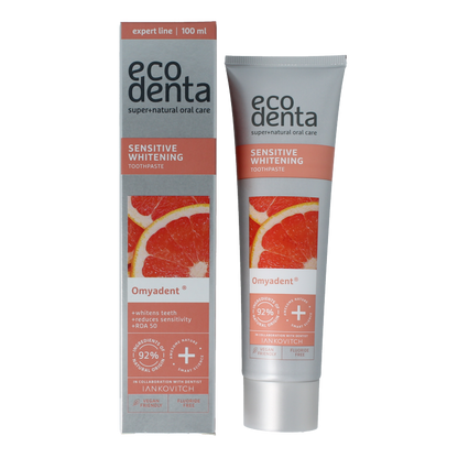 Ecodenta Tandpasta sensitive whitening expert line 100 Milliliter