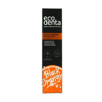 Ecodenta Tandpasta black orange whitening 100 Milliliter