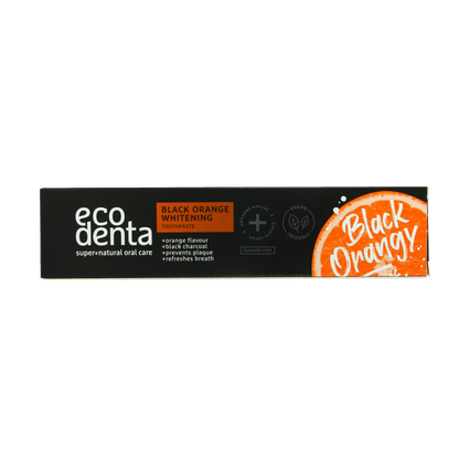 Ecodenta Tandpasta black orange whitening 100 Milliliter
