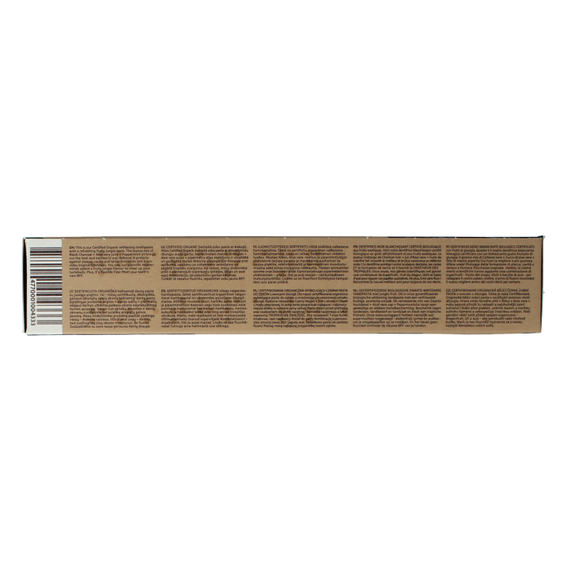 Ecodenta Tandpasta whitening houtskool bio 75 Milliliter
