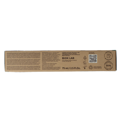 Ecodenta Tandpasta whitening houtskool bio 75 Milliliter