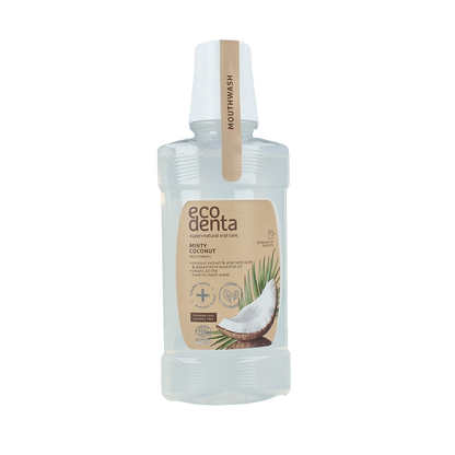 Ecodenta Mondwater munt kokos bio 250.00 Milliliter