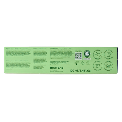 Ecodenta Tandpasta fresh breath bosbessenextr green line 100.00 Milliliter