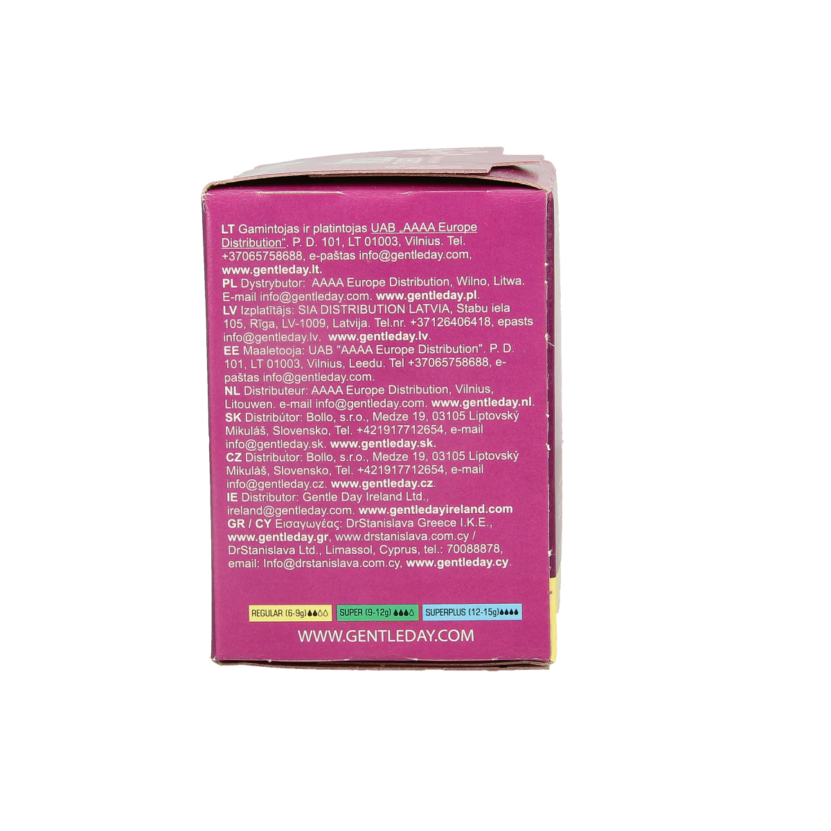 Gentle Day Tampon regular 18.00 Stuks