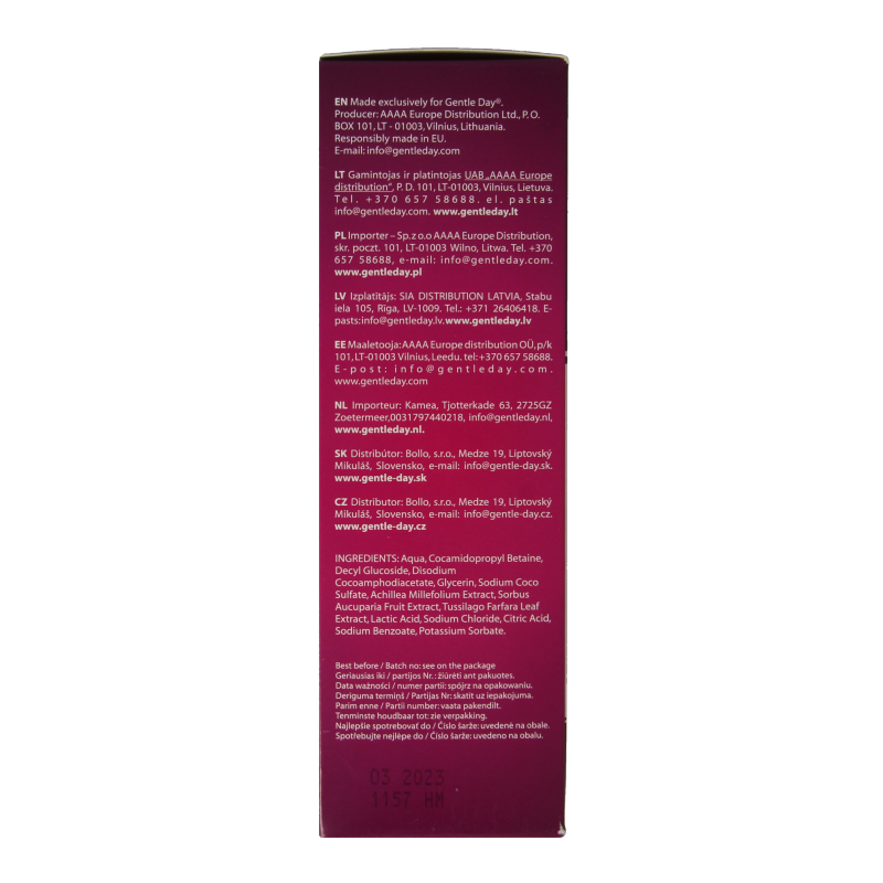 Gentle Day Intieme wasgel 250 Milliliter
