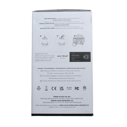 Serene House Aroma diffuser vapor antraciet 1 Stuks