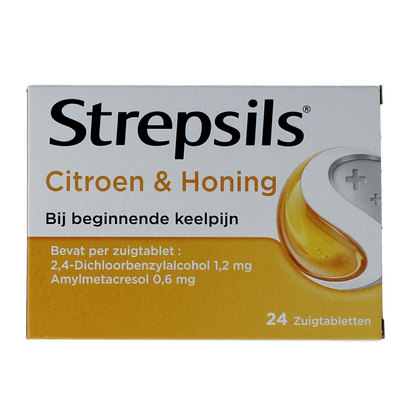 Strepsils Citroen & honing 24.00 Zuigtabletten
