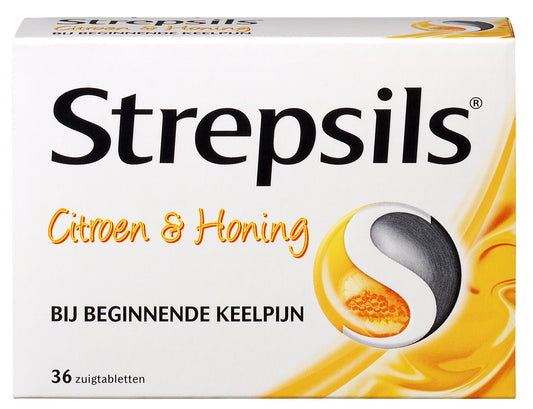 Strepsils Citroen & honing 36 Zuigtabletten