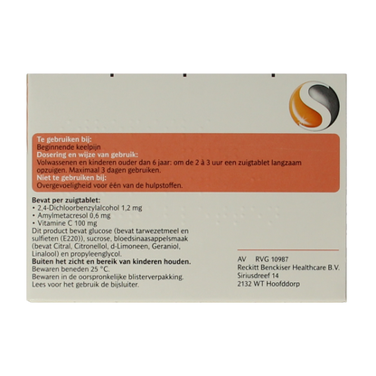 Strepsils Sinaasappel / Vitamine C 36 Zuigtabletten