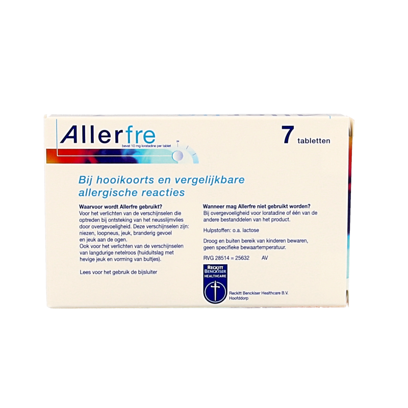 Allerfre Loratadine 10mg 7 Tabletten