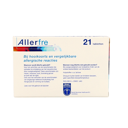 Allerfre Loratadine 10mg 21 Tabletten