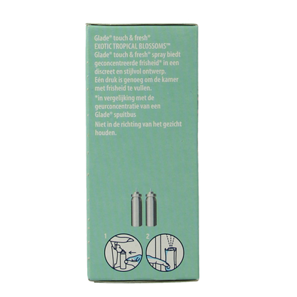 Glade Touch & fresh navul duo exotic tropical blossoms 2 Stuks