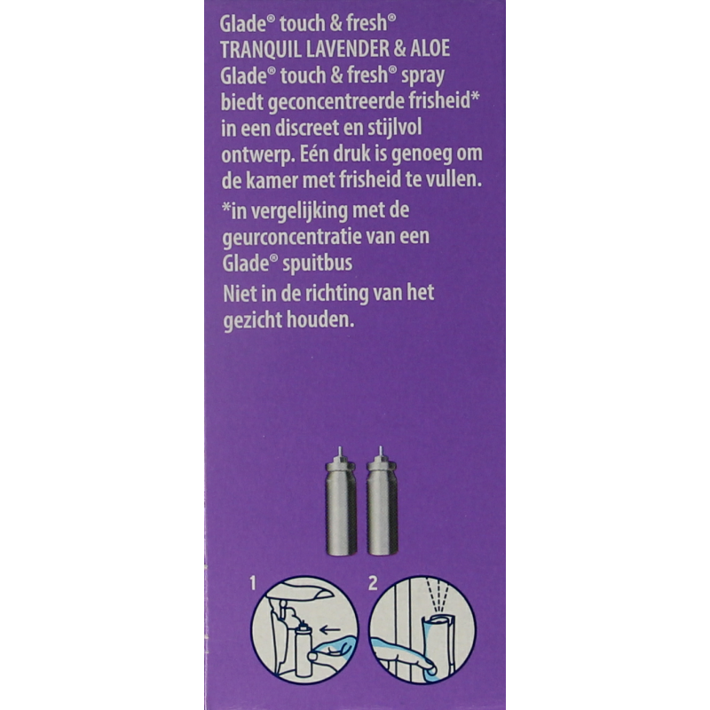 Glade Touch & fresh navul duo lavendel / aloe 2 Stuks