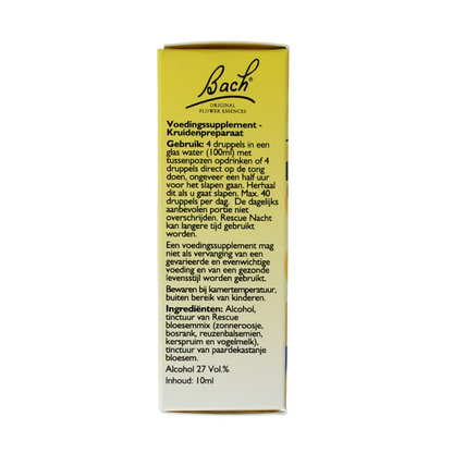 Bach Rescue Rescue remedy nacht druppels 10.00 Milliliter