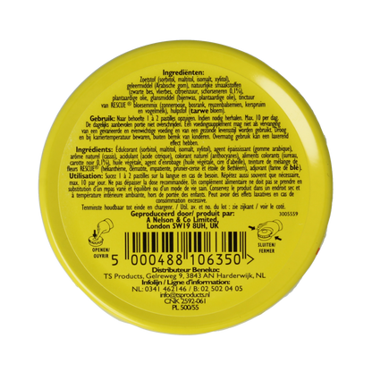 Bach Rescue Rescue pastilles zwarte bes 50.00 Gram