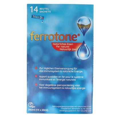 Ferrotone Natuurlijk ijzer 14 x 20ml  14.00 Stuks