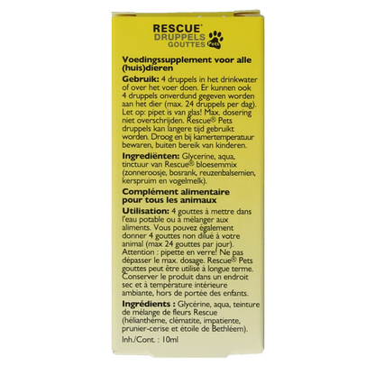 Bach Rescue Rescue pets druppels 10 Milliliter