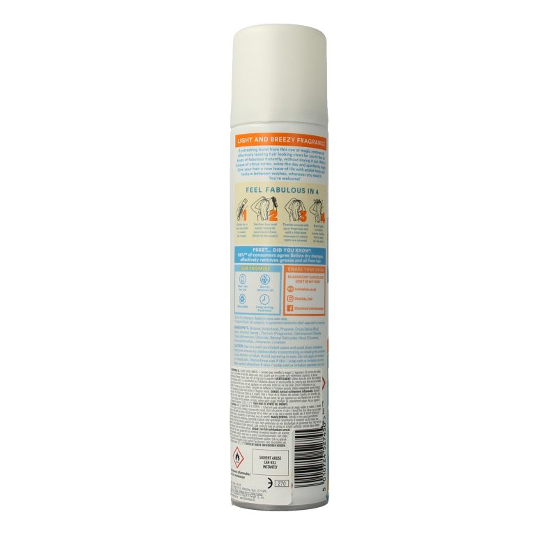 Batiste Droogshampoo fresh 200 Milliliter