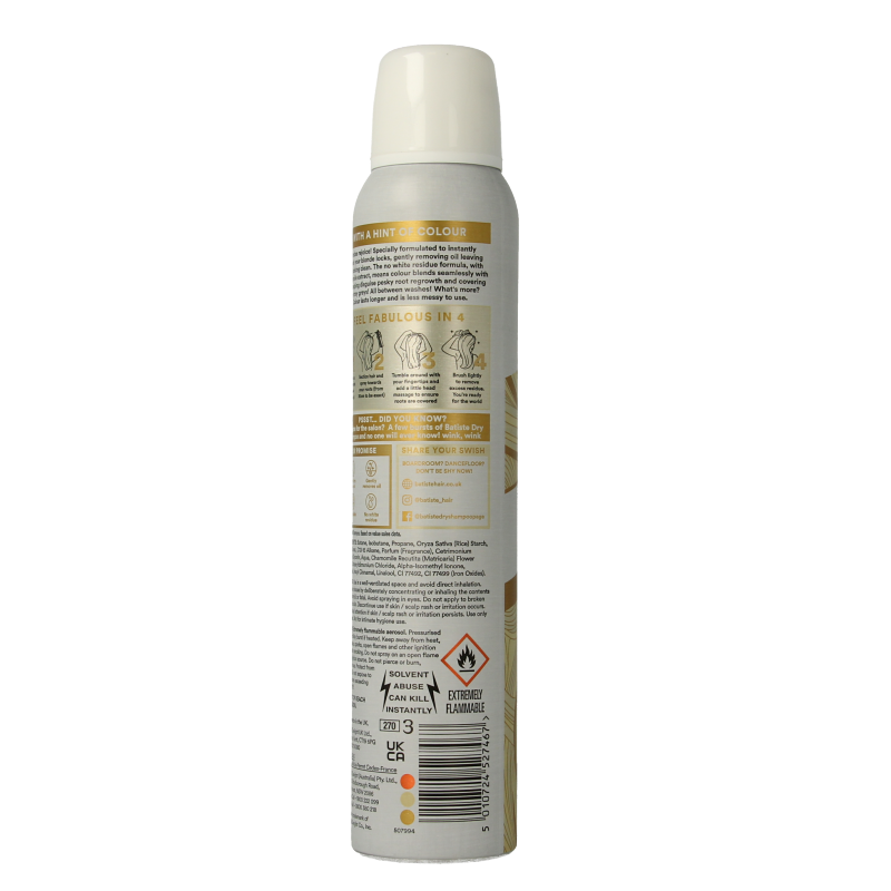 Batiste Droogshampoo light & blonde 200 Milliliter