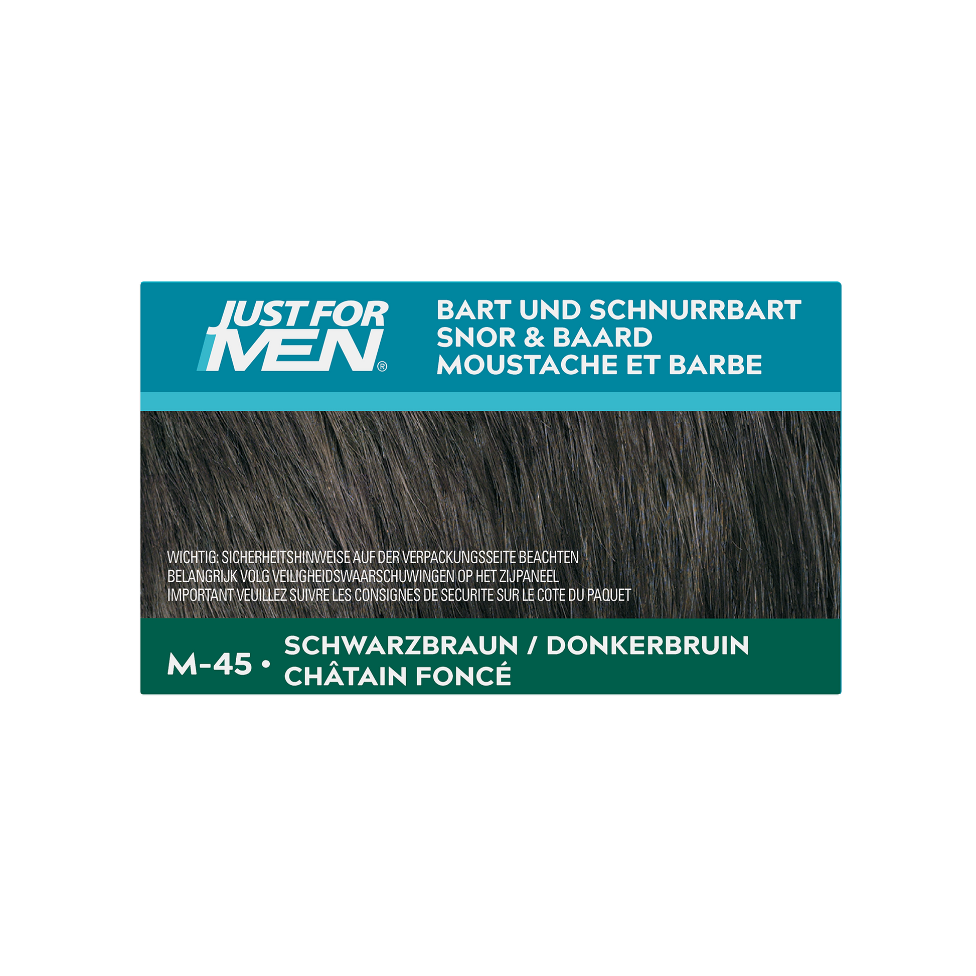 Just For Men Snor & baard donkerbruin M45 24 Gram