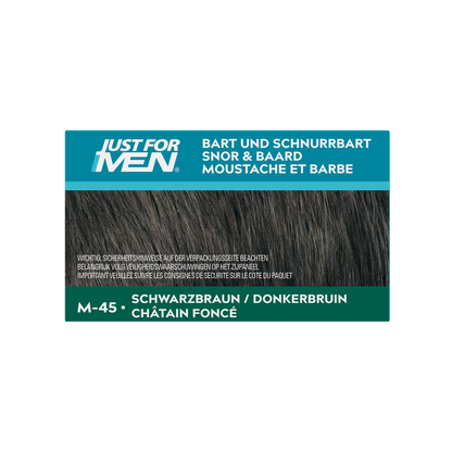 Just For Men Snor & baard donkerbruin M45 24 Gram