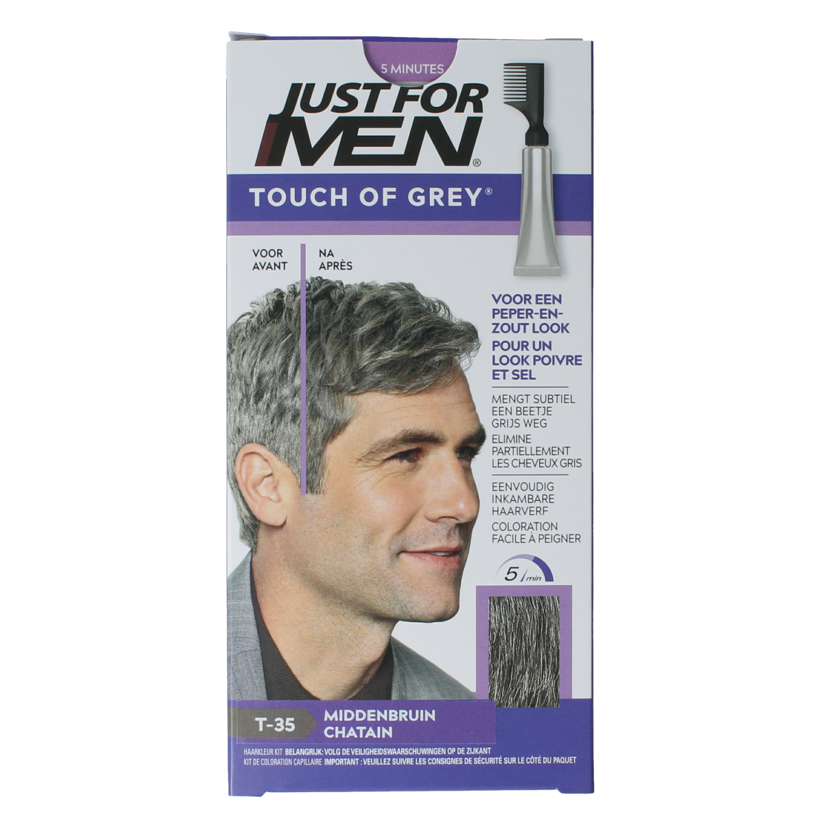 Just For Men Touch of grey T-35 middenbruin 40.00 Gram