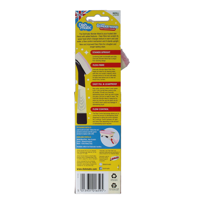 Dishmatic  Wonder wand schoonmaakpons vulbaar 1 Stuks